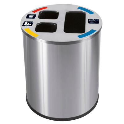 Balde Ecoponto Em Inox 40L